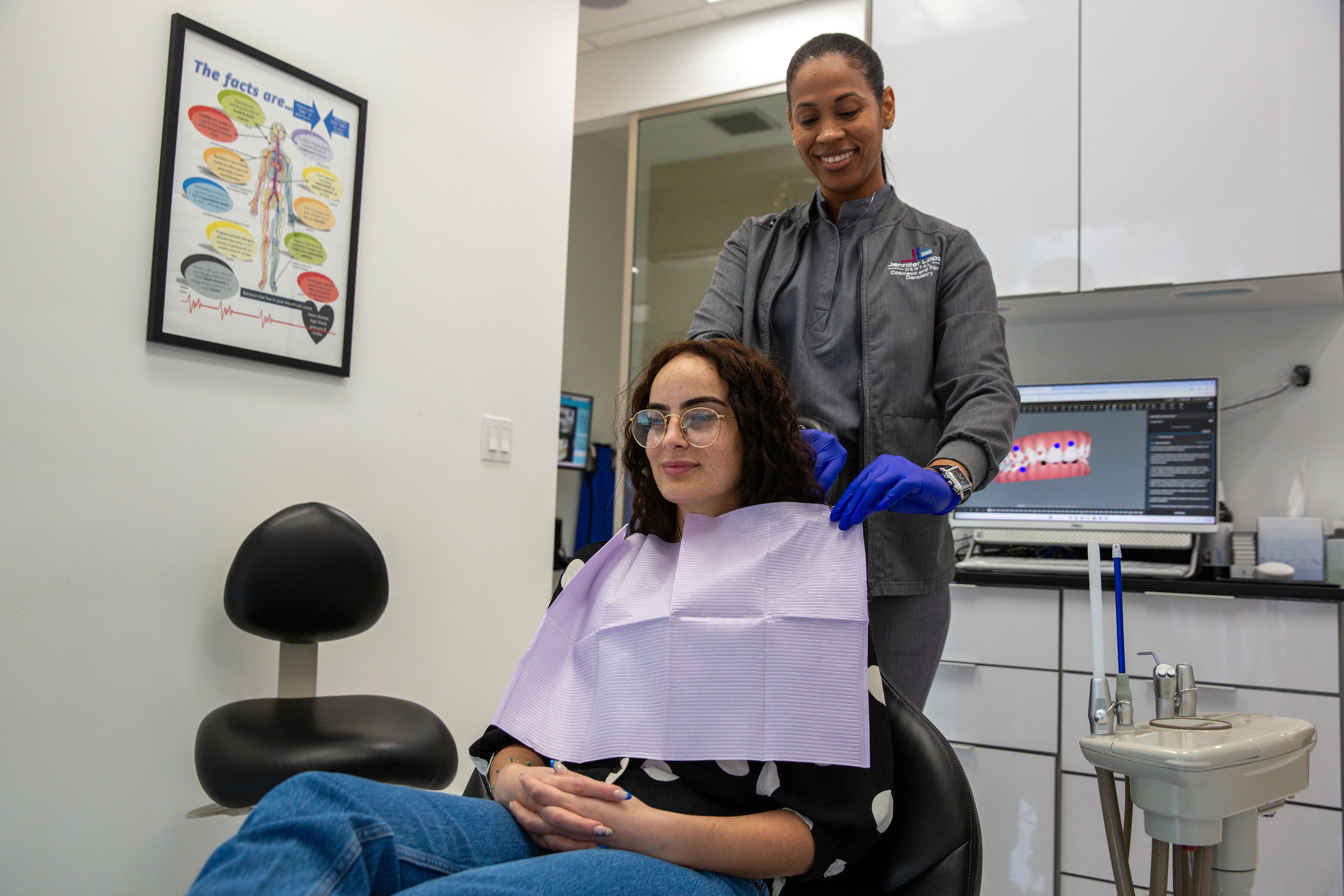 Dental cleanings and exams at Jennifer Lopez Dental in Miami