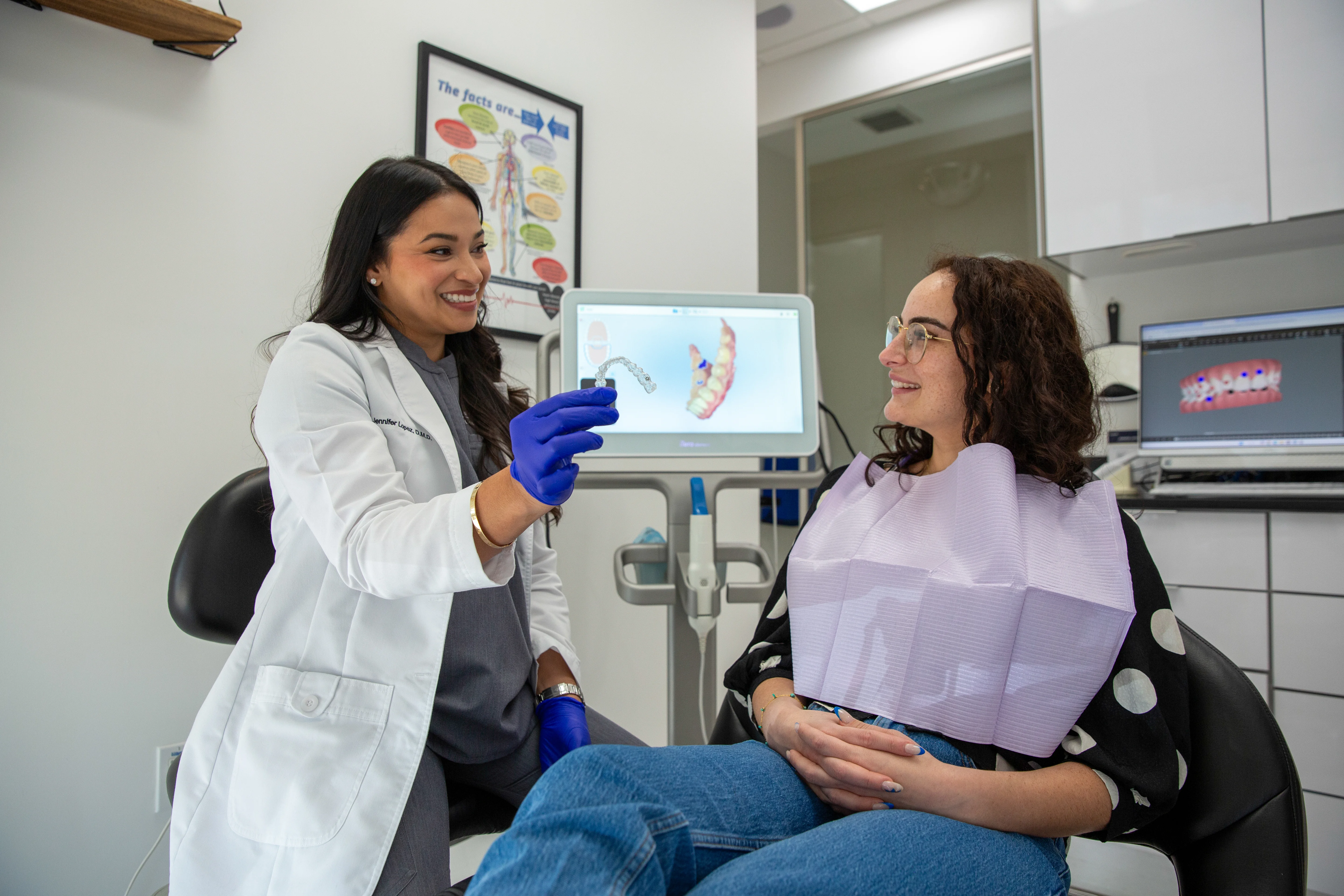 Invisalign clear aligners at Jennifer Lopez Dental in Miami